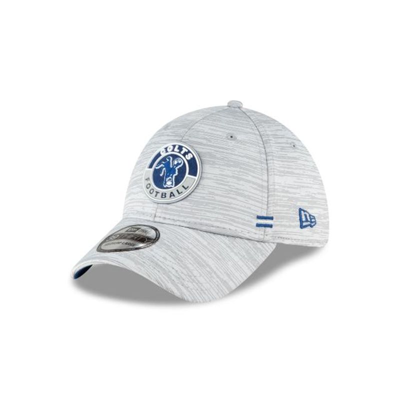 NFL Indianapolis Colts Fall Sideline Historic 39Thirty Stretch Fit (USO7313) - Grey New Era Caps